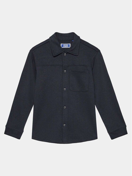 Jack&Jones Junior Риза 12247959 Тъмносин Standard Fit за Момчета цена