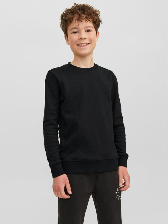 Jack&Jones Junior Суитшърт 12182520 Черен Regular Fit за Момчета цена