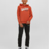 Jack & Jones Junior Суитшърт 12212287 Оранжев Regular Fit цвят на ниска цена