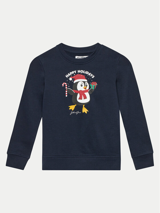 Jack&Jones Junior Суитшърт Toon 12222091 Тъмносин Regular Fit за Момчета цена