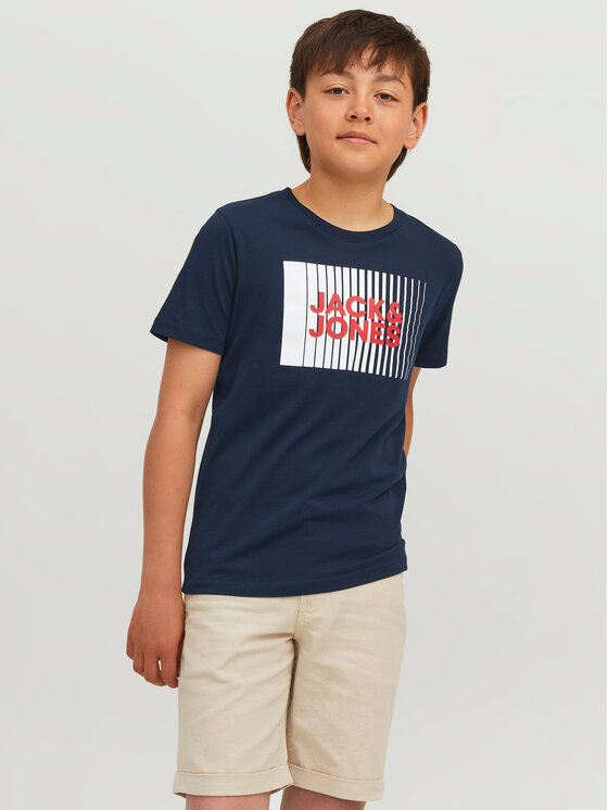 Jack&Jones Junior Тишърт 12237411 Тъмносин Regular Fit за Момчета цена