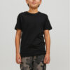 Jack & Jones Junior Тишърт Basic Tee Черен Regular Fit цвят на ниска цена