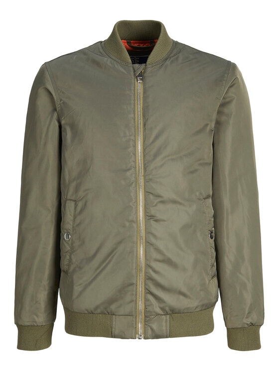 Jack&Jones Junior Яке бомбър 12223380 Зелен Regular Fit за Момчета цена