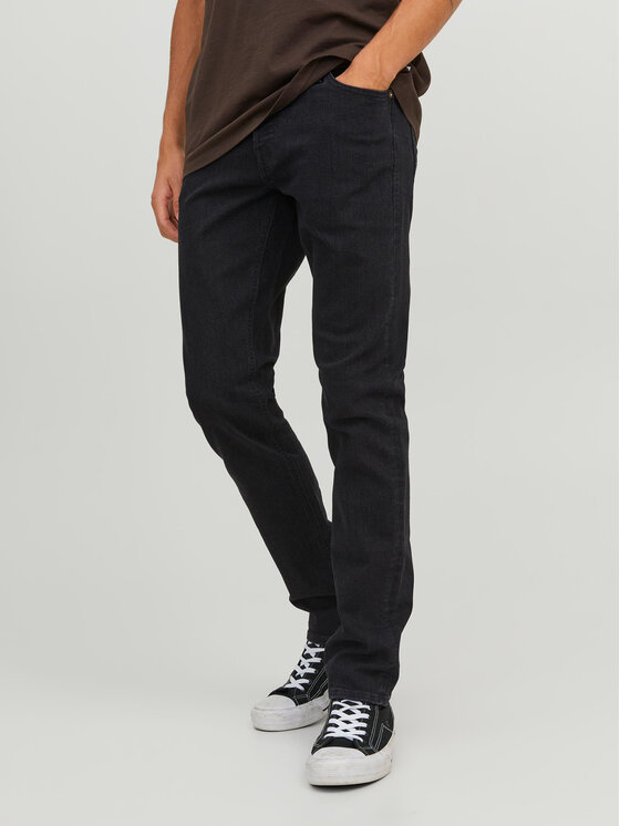 Jack&Jones Дънки 12246949 Черен Slim Fit за Мъже цена