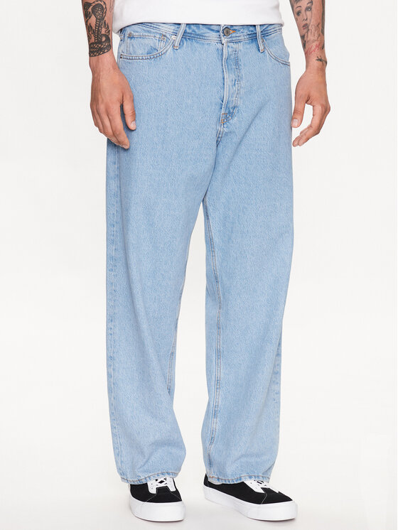Jack&Jones Дънки Alex 12236082 Син Baggy Fit за Мъже цена