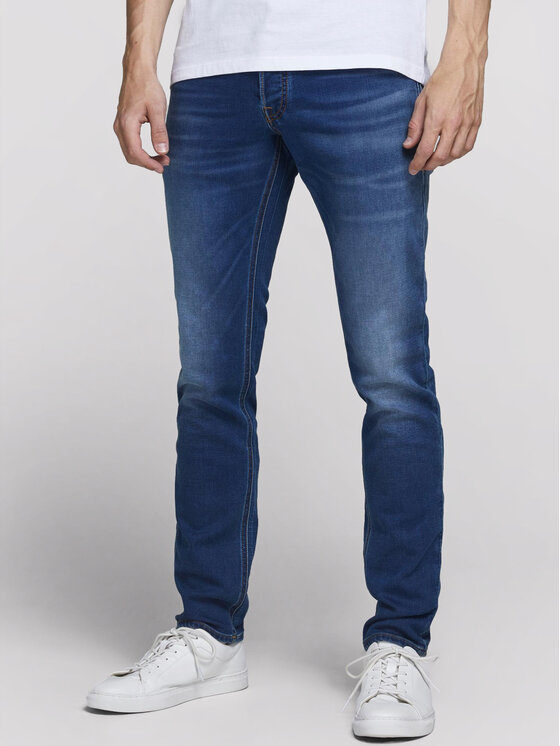 Jack&Jones Дънки Glen 12175975 Син Slim Fit за Мъже цена