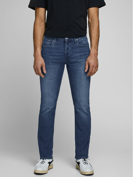 Jack&Jones Дънки Glenn 12152347 Син Slim Fit за Мъже цена