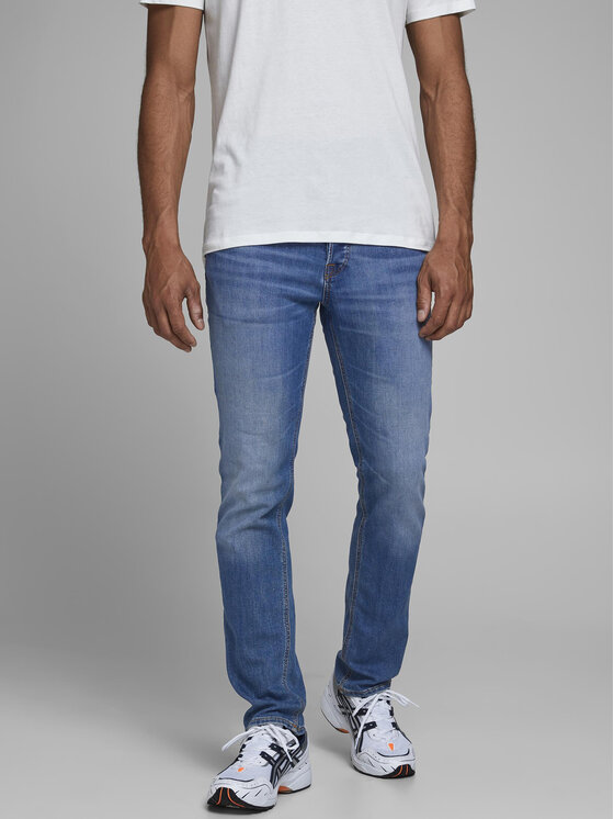 Jack&Jones Дънки Glenn 12157416 Син Slim Fit за Мъже цена