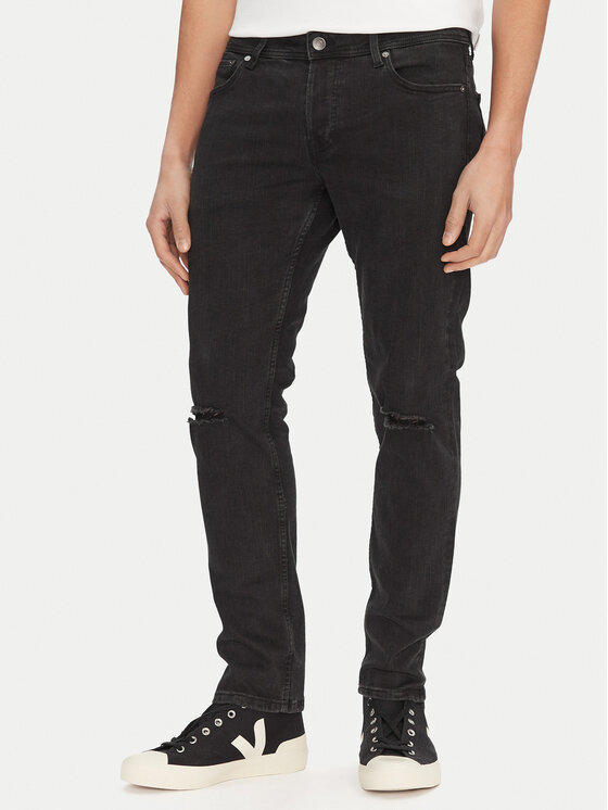 Jack&Jones Дънки Glenn 12269586 Черен Slim Fit за Мъже цена
