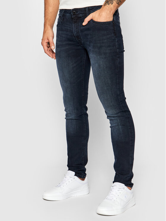 Jack&Jones Дънки Liam Original Agi 12166852 Тъмносин Skinny Fit за Мъже цена
