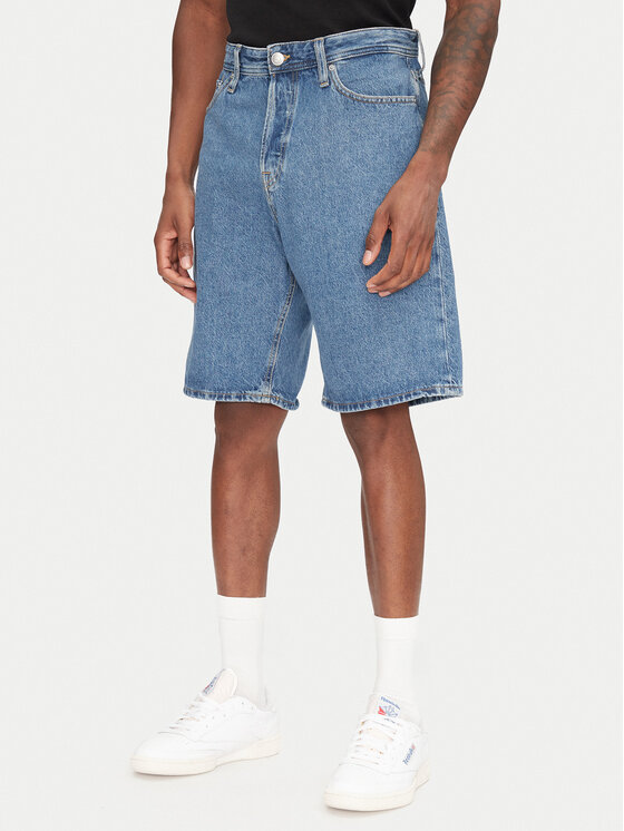 Jack&Jones Дънкови шорти Alex 12269532 Син Baggy Fit за Мъже цена