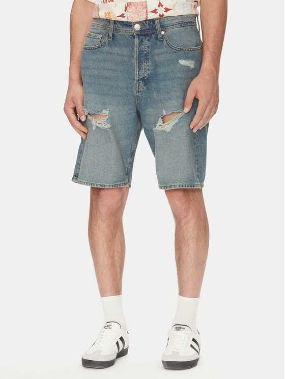 Jack&Jones Дънкови шорти Alex 12274957 Син Loose Fit за Мъже цена
