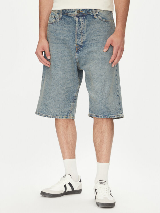 Jack&Jones Дънкови шорти Iron 12272552 Син Baggy Fit за Мъже цена