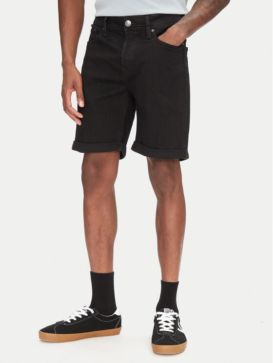 Jack&Jones Дънкови шорти Rick 12269497 Черен Regular Fit за Мъже цена