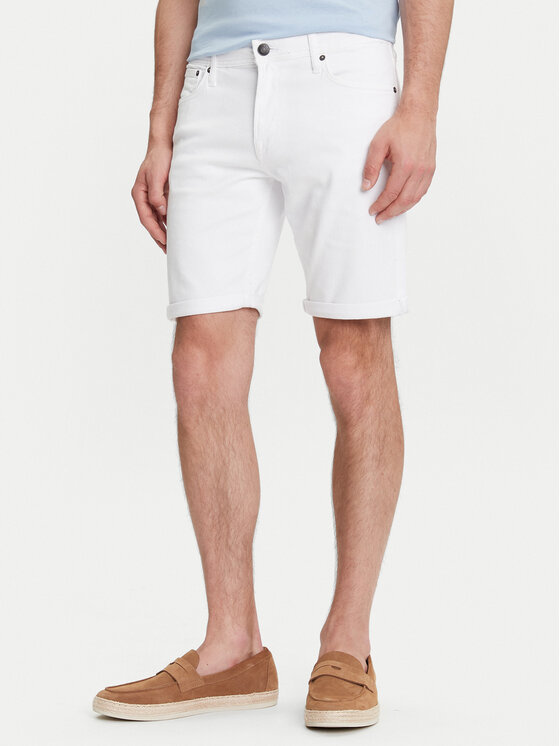 Jack&Jones Дънкови шорти Rick 12274985 Бял Regular Fit за Мъже цена