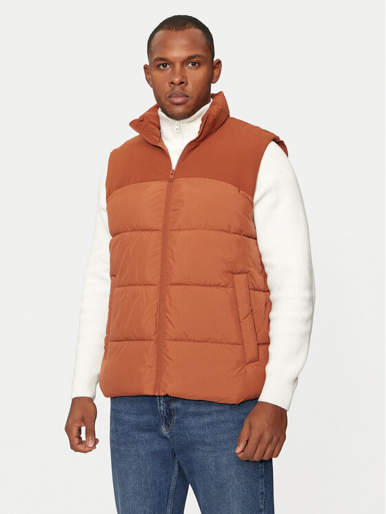 Jack&Jones Жилетка за костюм Moon 12256860 Кафяв Regular Fit за Мъже цена