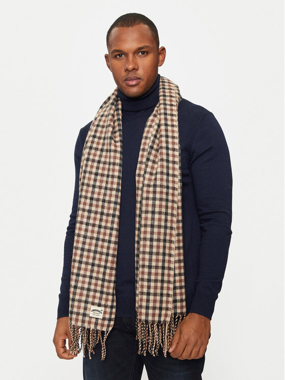 Jack&Jones Зимен шал Clint 12267269 Кафяв за Мъже цена