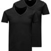 Jack&Jones Комплект 2 тишъртки Basic 12133914 Черен Slim Fit за Мъже цена