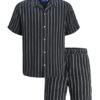 Jack&Jones Комплект от риза и текстилни шорти Easter 12281255 Тъмносин Relaxed Fit за Мъже цена