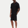Jack&Jones Комплект от тениска с яка и къси панталони Slington 12281841 Черен Relaxed Fit за Мъже цена
