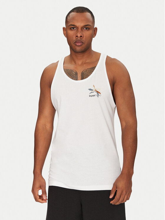Jack&Jones Мъжки топ Varenna 12275464 Бял Regular Fit за Мъже цена