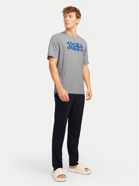 Jack&Jones Пижама Elton 12266998 Сив Standard Fit за Мъже цена