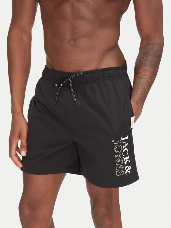 Jack&Jones Плувни шорти Maui 12272799 Черен Regular Fit за Мъже цена
