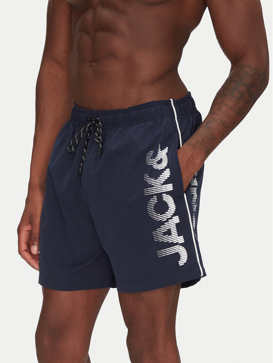 Jack&Jones Плувни шорти Maui 12275129 Тъмносин Regular Fit за Мъже цена