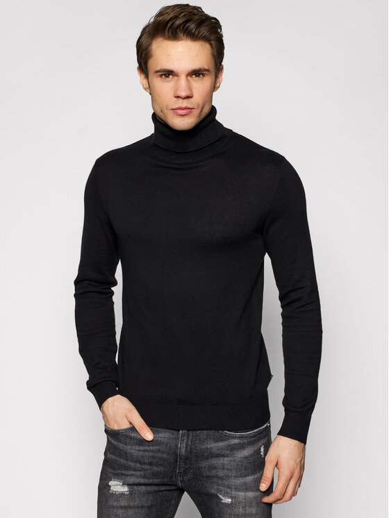 Jack&Jones Поло Emil Knit Roll Neck 12157417 Черен Regular Fit за Мъже цена