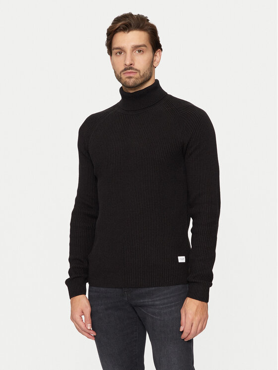 Jack&Jones Поло Pannel 12258472 Черен Regular Fit за Мъже цена