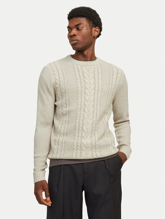Jack&Jones Пуловер Craig 12258480 Екрю Regular Fit за Мъже цена