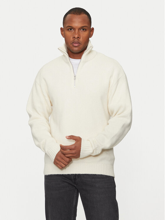 Jack&Jones Пуловер Ollie 12241817 Екрю Relaxed Fit за Мъже цена