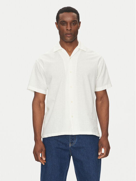 Jack&Jones Риза Breeze Resort 12268967 Бял Relaxed Fit за Мъже цена