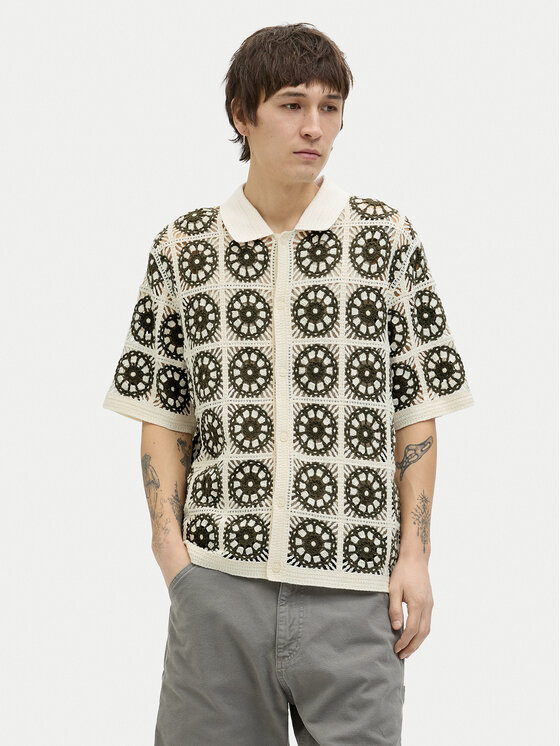 Jack&Jones Риза Cartagena 12278724 Бежов Loose Fit за Мъже цена