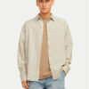Jack & Jones Риза Joshua 12260673 Бежов Relaxed Fit цвят на ниска цена