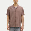 Jack&Jones Риза Luke 12255781 Кафяв Relaxed Fit за Мъже цена
