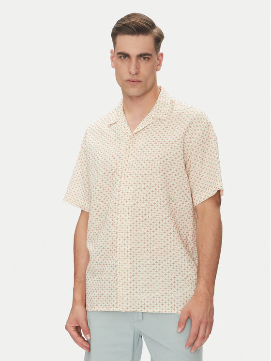 Jack&Jones Риза Luke 12277185 Бежов Relaxed Fit за Мъже цена