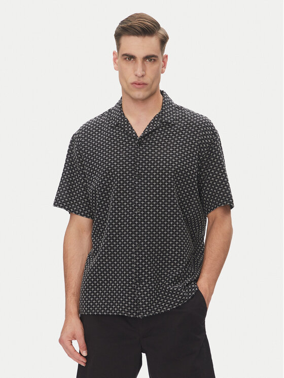 Jack&Jones Риза Luke 12277185 Черен Relaxed Fit за Мъже цена