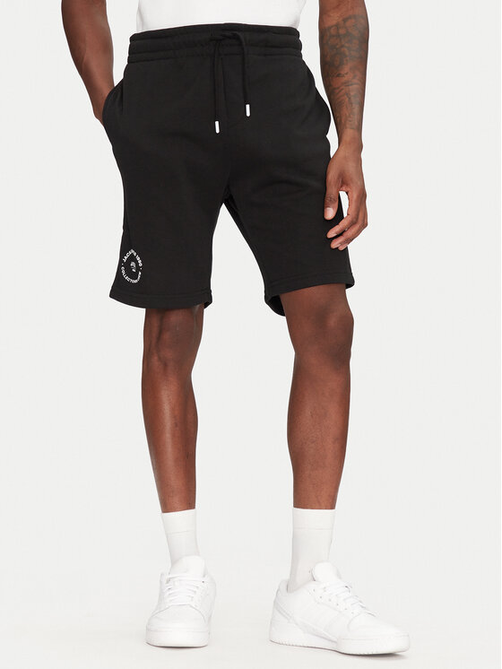 Jack&Jones Спортни шорти Gordon 12268446 Черен Regular Fit за Мъже цена