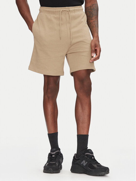 Jack&Jones Спортни шорти Gordon 12268448 Бежов Regular Fit за Мъже цена
