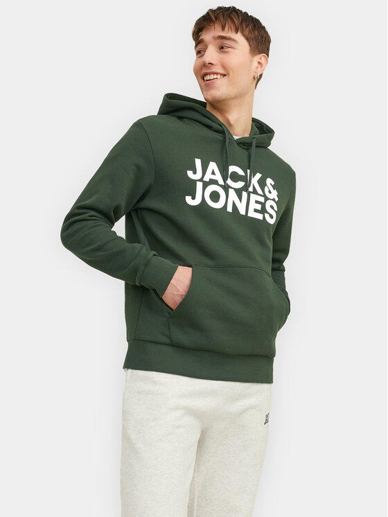Jack&Jones Суитшърт Corp 12152840 Зелен Standard Fit за Мъже цена