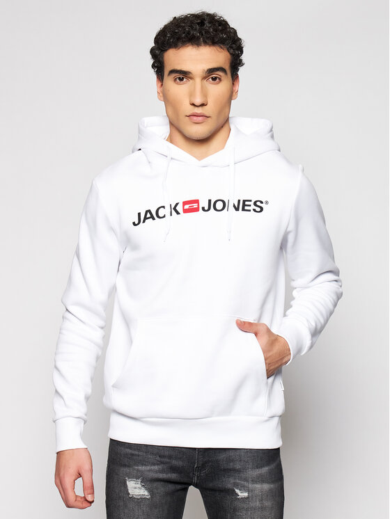 Jack&Jones Суитшърт Corp Old Logo 12137054 Бял Regular Fit за Мъже цена