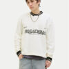 Jack&Jones Суитшърт Horizon 12278566 Бял Oversize за Мъже цена