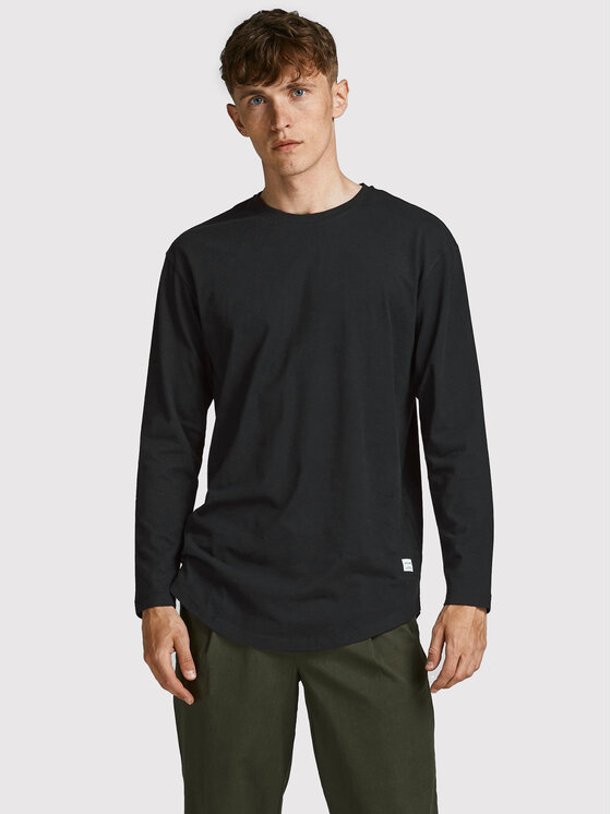 Jack&Jones Тениска с дълъг ръкав Noa 12190128 Черен Loose Fit за Мъже цена