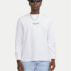 Jack&Jones Тениска с дълъг ръкав Vesterbro 12251775 Бял Loose Fit за Мъже цена
