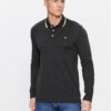 Jack&Jones Тениска с яка и копчета 12174038 Черен Regular Fit за Мъже цена