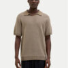 Jack&Jones Тениска с яка и копчета Ceaston 12273012 Бежов Regular Fit за Мъже цена