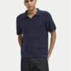 Jack&Jones Тениска с яка и копчета Ceaston 12273012 Тъмносин Regular Fit за Мъже цена