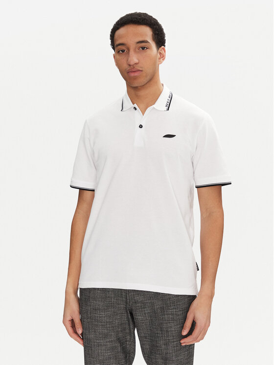 Jack&Jones Тениска с яка и копчета Pacer 12273303 Бял Regular Fit за Мъже цена