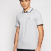 Jack&Jones Тениска с яка и копчета Paulos 12136668 Сив Slim Fit за Мъже цена